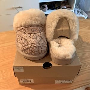 BRAND NEW Ugg Cable-knit Slippers size 9
